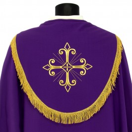 Piviale Ricamo Croce Stilizzata