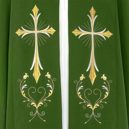 Piviale Ricamo Croce Stilizzata