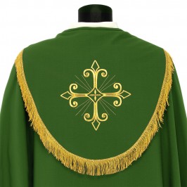 Piviale Ricamo Croce Stilizzata