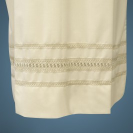 Camice Avorio Ricamato a Mano