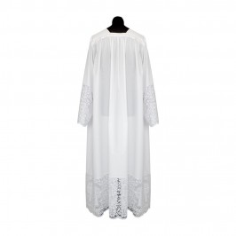 Camice Bianco con Pizzo