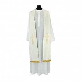 Stola Bicolore con Ricamo