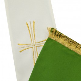 Stola Bicolore con Ricamo