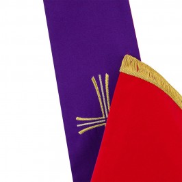 Stola Bicolore con Ricamo