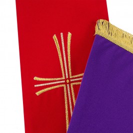 Stola Bicolore con Ricamo