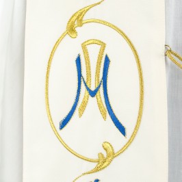 Stola Sacerdotale con Ricamo Mariano