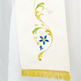 Stola Sacerdotale con Ricamo Mariano