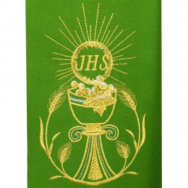 Stola Con Ricamo Croce e Calice