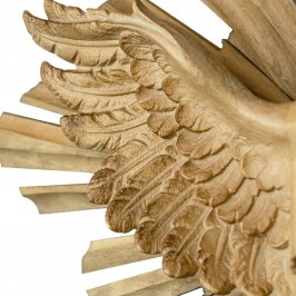 Colomba con Raggiera in Legno Brunito