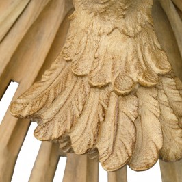 Colomba con Raggiera in Legno Brunito