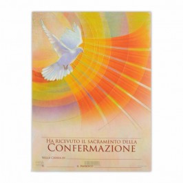 Pergamena Ricordo Cresima