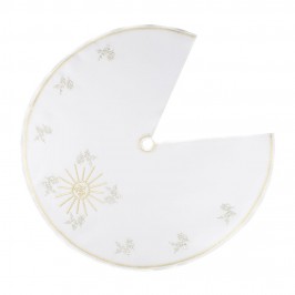 Copri Pisside Tondo con Ricamo Jhs e Uva