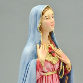 Sacro Cuore di Maria resina cm. 27