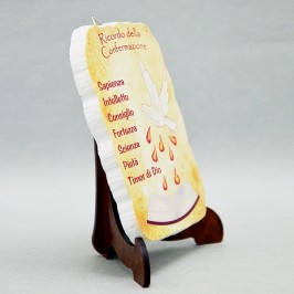 Quadretto pergamena Cresima