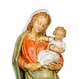 Statua Madonna con Bambino in Pvc