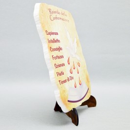 Quadretto pergamena Cresima