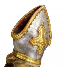 Statua San Urbano con Uva in Legno