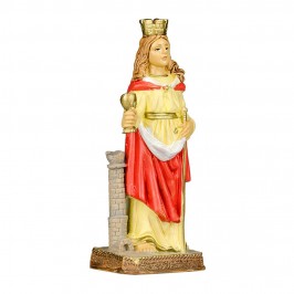 Statua Santa Barbara in Pvc