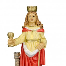 Statua Santa Barbara in Pvc