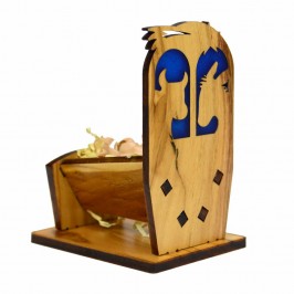 Bambino Gesù su Base in Legno