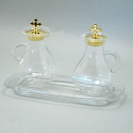 Ampolle e Vassoio in Vetro