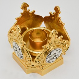 Coppia candelieri ottone