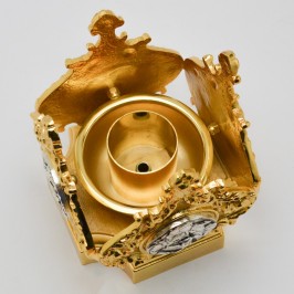 Coppia candelieri ottone