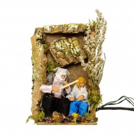 Pastore con Bimbo Presepe Movimento