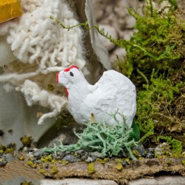 Donna con Galline Presepe Movimento