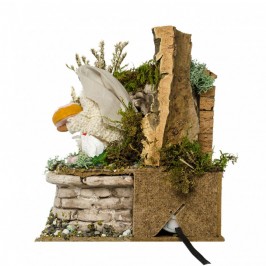 Donna con Galline Presepe Movimento