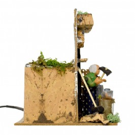 Donna con Galline Presepe Movimento