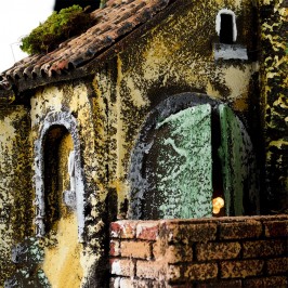 Presepe con Borgo, Luci e Fontana