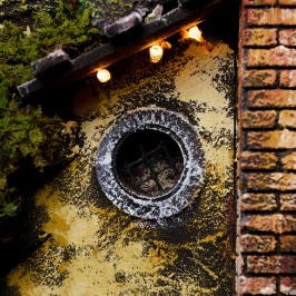 Presepe con Borgo, Luci e Fontana