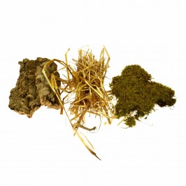 Scatola con Muschio, Paglia...