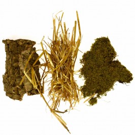 Scatola con Muschio, Paglia...