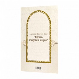 Cartoncino Pieghevole Padre Nostro