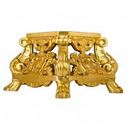 Tronetto in Legno Intagliato