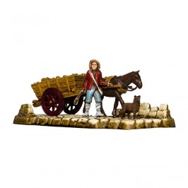 Carrettiere con Carro di Legna