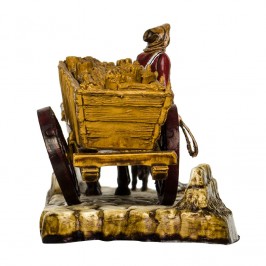 Carrettiere con Carro di Legna