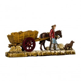 Carrettiere con Carro di Legna