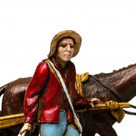 Carrettiere con Carro di Legna