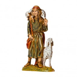 Pastore con Pecorelle per il Presepe
