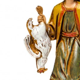 Uomo con Gallina per il Presepe