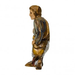 Pastore Inginocchiato per il Presepe