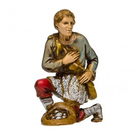 Pastore Inginocchiato per il Presepe
