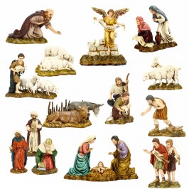 Presepe completo 14 sogg Landi cm 9