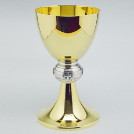 Calice in ottone dorato