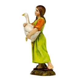 Fanciulla con Oca Landi 12 cm