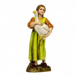 Fanciulla con Oca Landi 12 cm