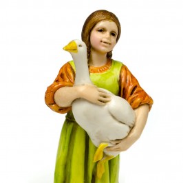 Fanciulla con Oca Landi 12 cm